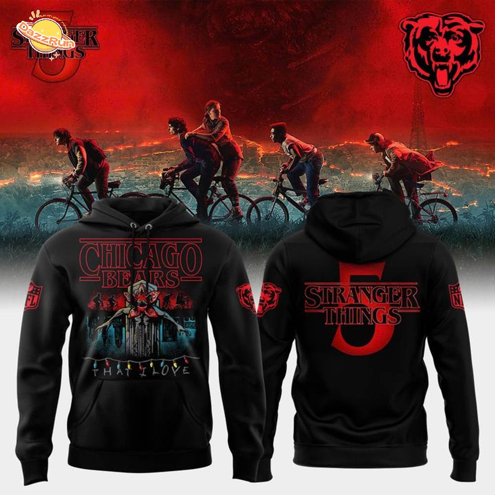 Limited Editions Chicago Bears x Stranger Things Special Hoodie 2025 Limited Editions Chicago Bears x Stranger Things Special Hoodie 2025