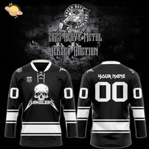 Limited Editions Green Bay Gamblers HEAVY METAL NIGHT JERSEYS