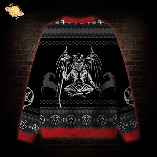 Merry Antichristmas Satan Claus Satanic Ugly Sweatshirts