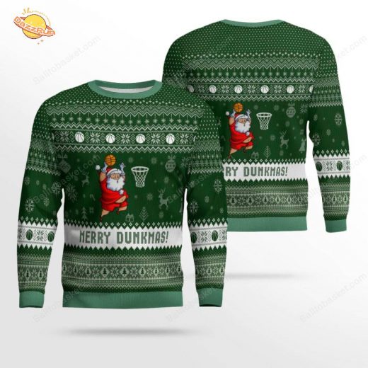 Merry Dunkmas Basketball Ugly Sweater