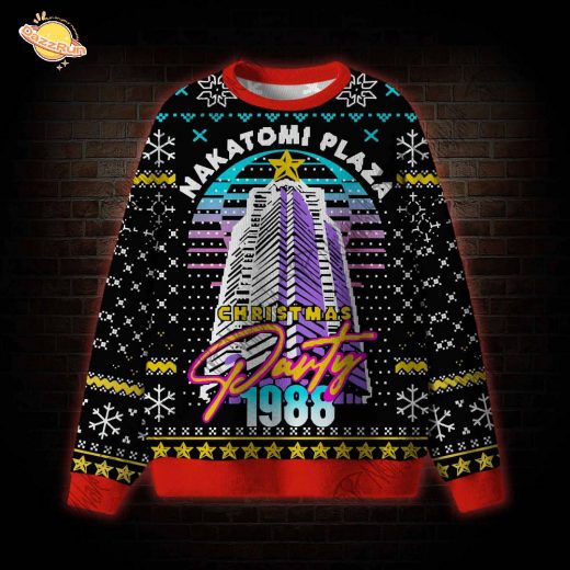 Nakatomi Plaza Christmas Party 1988 Ugly Sweatshirt Nakatomi Plaza Christmas Party 1988 Ugly Sweatshirt