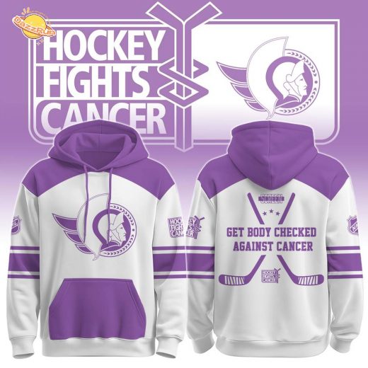 OS x Hockey Fights Cancer Hoodie 2025 White