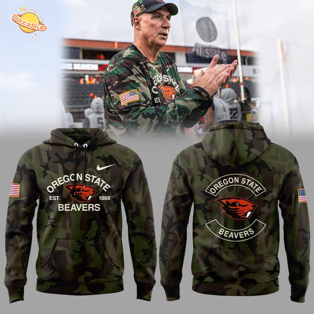 Oregon State Football Military Appreciation Night Combo Hoodie Oregon State Football Military Appreciation Night Combo Hoodie