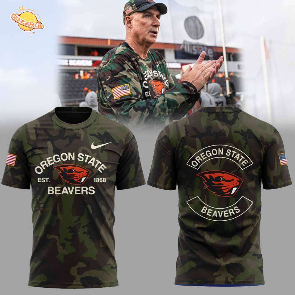 Oregon State Football Military Appreciation Night Combo Shirt Oregon State Football Military Appreciation Night Combo Shirt