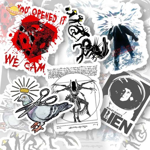 Pack of 6 Movie Stickers