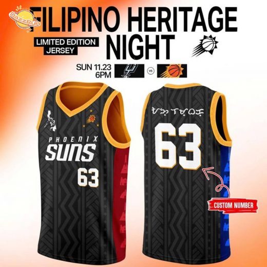 Phoenix Suns 2025 Filipino Heritage Night Jerseys