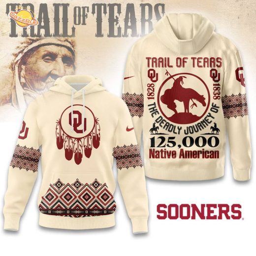 Premium NCAA Oklahoma Sooners Trail Of Tears 3D Hoodie