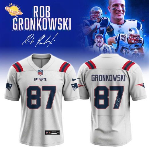 Rob Gronkowski Official Signed Jersey Patriots Away Nike Legend