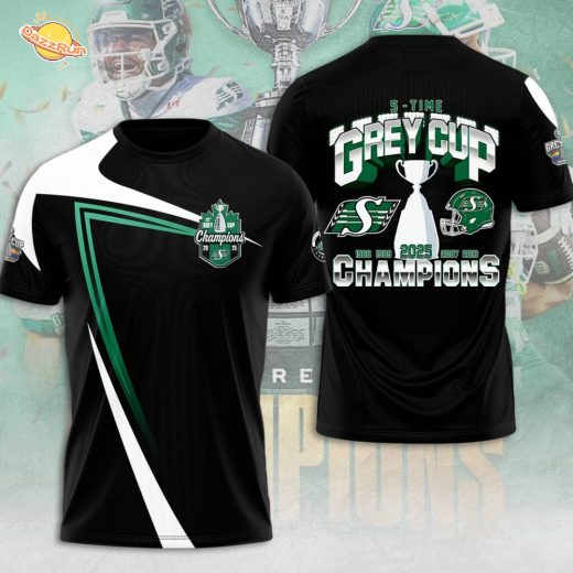 Saskatchewan Roughriders 2025 Grey Cup Champions 3D Apparel