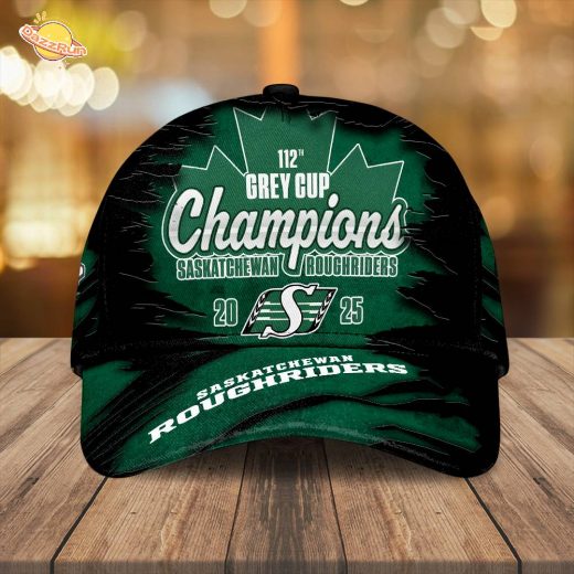 Saskatchewan Roughriders 2025 Grey Cup Champions Classic Cap
