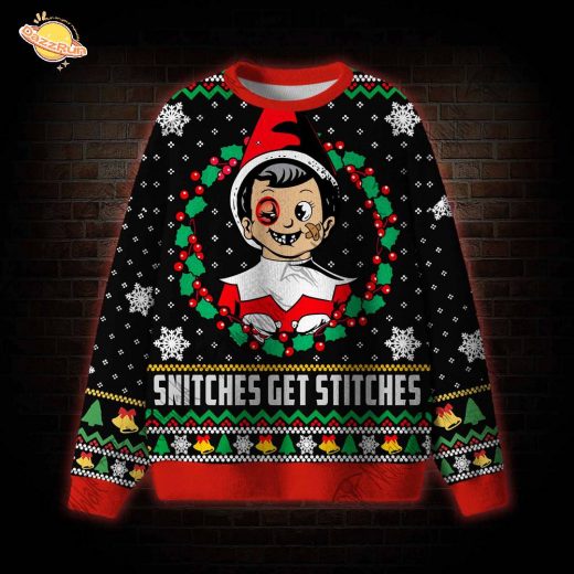 Snitches Get Stitches Vintage Ugly Sweatshirt