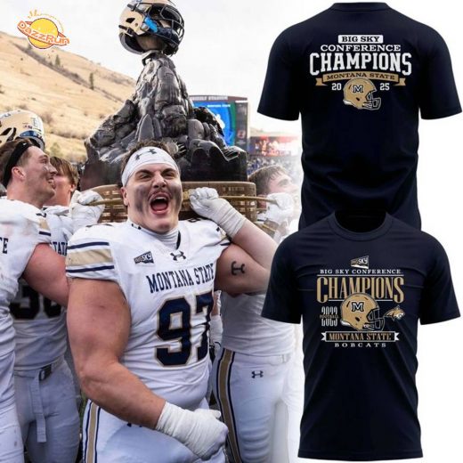 Special 2025 Big Sky Conference Champions Montana State Football T-Shirt