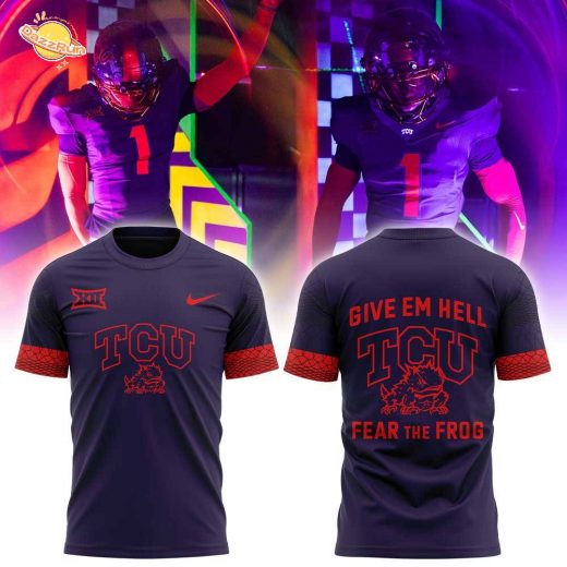 TCU Give em Hell, Fear the Frog Combo Shirt