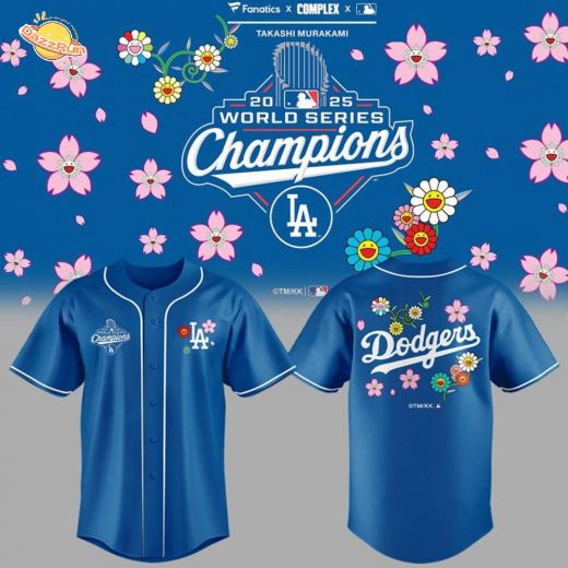 Takashi Murakami x LA Dodgers World Series Champions 2025 Baseball Jersey