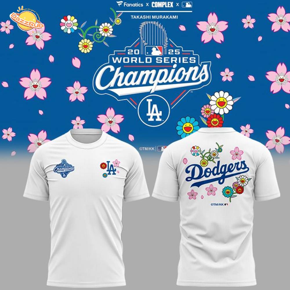 Takashi Murakami x LA Dodgers World Series Champions 2025 T-SHIRT Takashi Murakami x LA Dodgers World Series Champions 2025 T-SHIRT