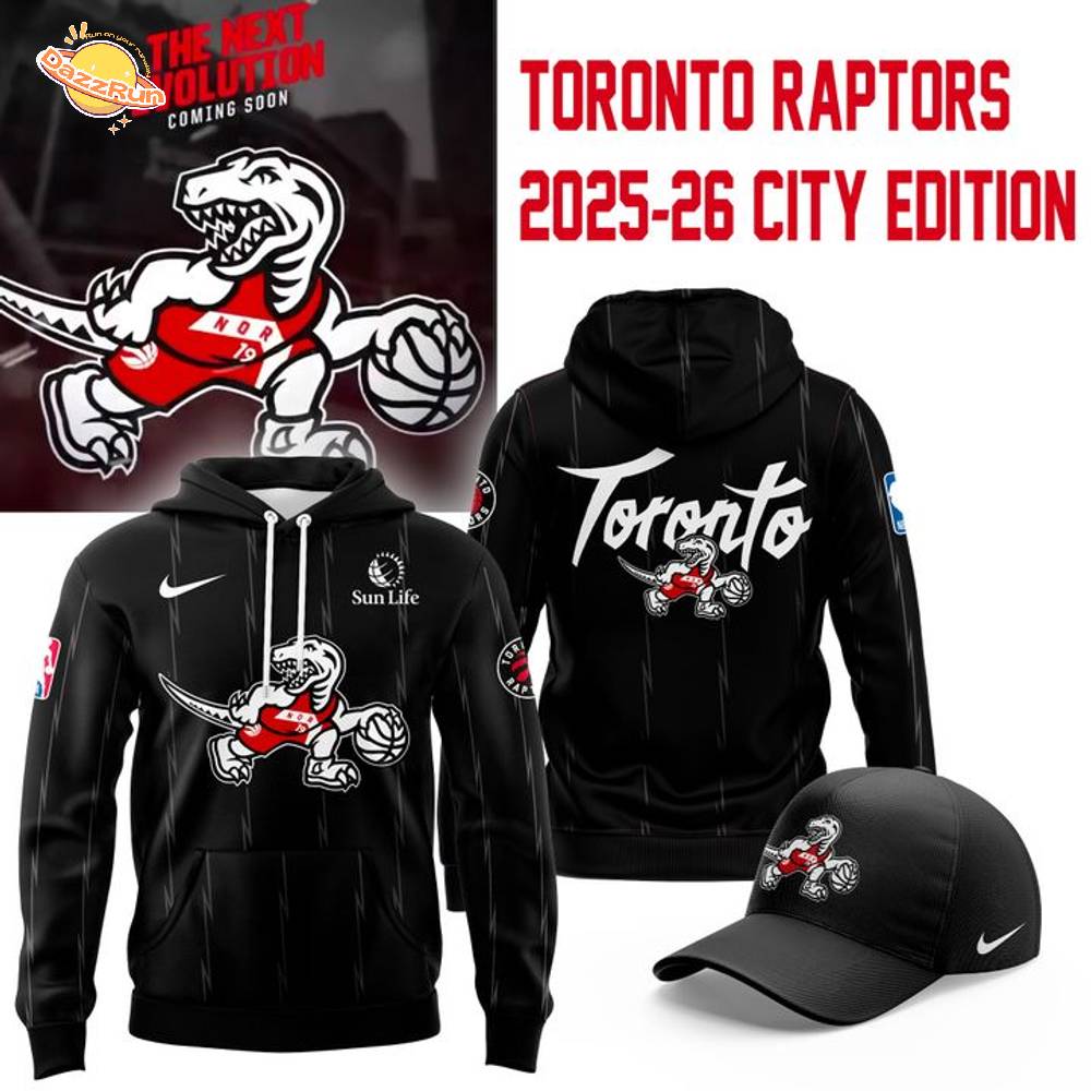 Toronto Raptors 2025-26 City Edition Hoodie Toronto Raptors 2025-26 City Edition Hoodie