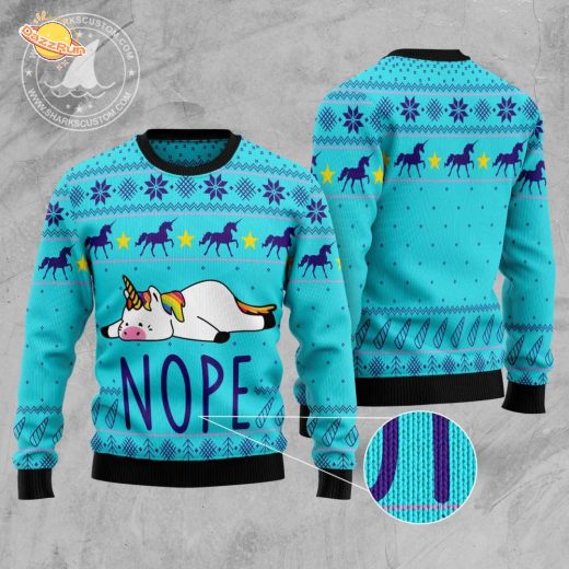Unicorn Nope – Ugly Christmas Sweat