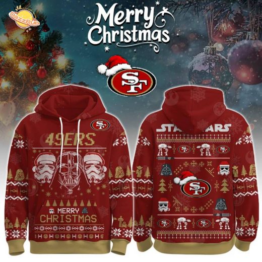 Unisex 49ers Merry Christmas The Force Edition Hoodie Unisex 49ers Merry Christmas The Force Edition Hoodie