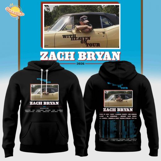 Zach Bryan “With Heaven On Tour” 2026 Collection Hoodie