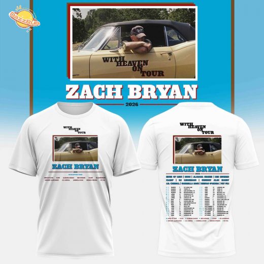 Zach Bryan “With Heaven On Tour” 2026 Collection Tshirt