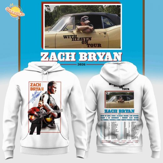 Zach Bryan “With Heaven On Tour” 2026 Collection W Hoodie