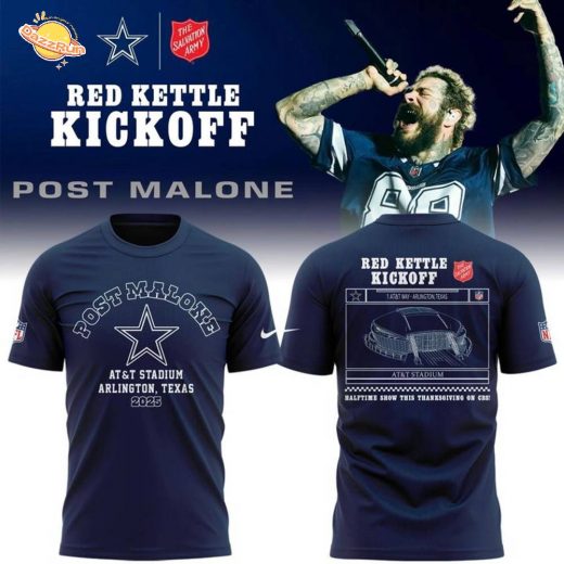 2025 Limited Edition T-shirt Thanksgiving Dallas Cowboys x Post Malone for fans