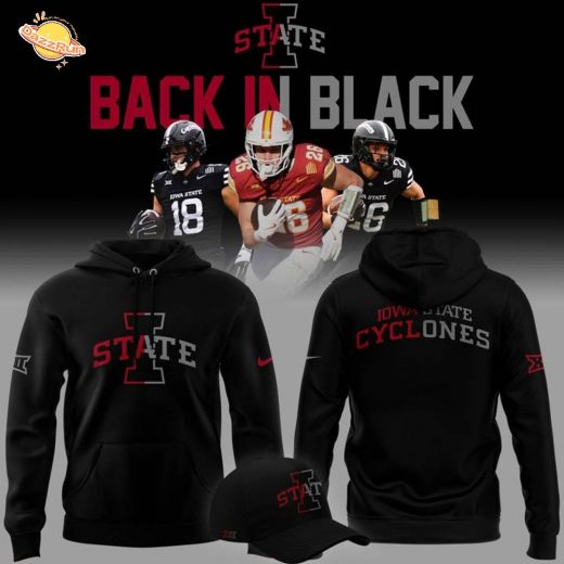 2025 limited edition Hoodie Iowa State Football “Back In Black”