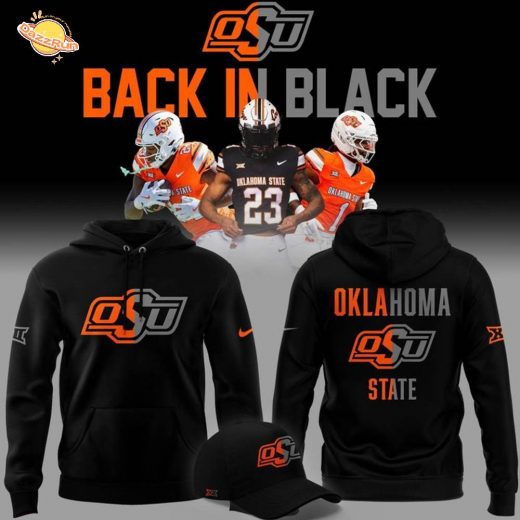 2025 limited edition Hoodie OSU Cowboy Football “Back In Black”