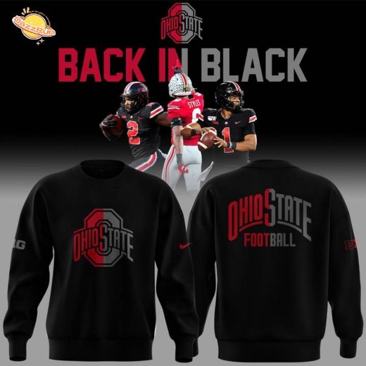 2025 limited edition sweatshirt Ohio State Football “Back In Black”