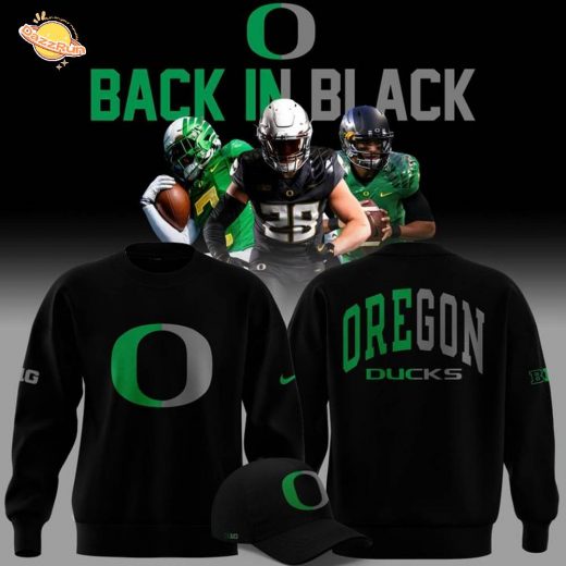 2025 limited edition sweatshirt Oregon Ducks football “Back In Black” for fans 2025 limited edition sweatshirt Oregon Ducks football “Back In Black” for fans