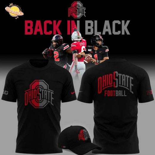 2025 limited edition t-shirt Ohio State Football “Back In Black”
