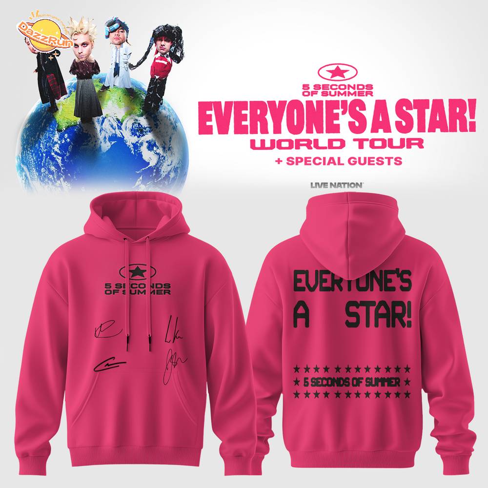 5SOS EVERYONE’S A STAR! World Tour Hoodie 5SOS EVERYONE’S A STAR! World Tour Hoodie