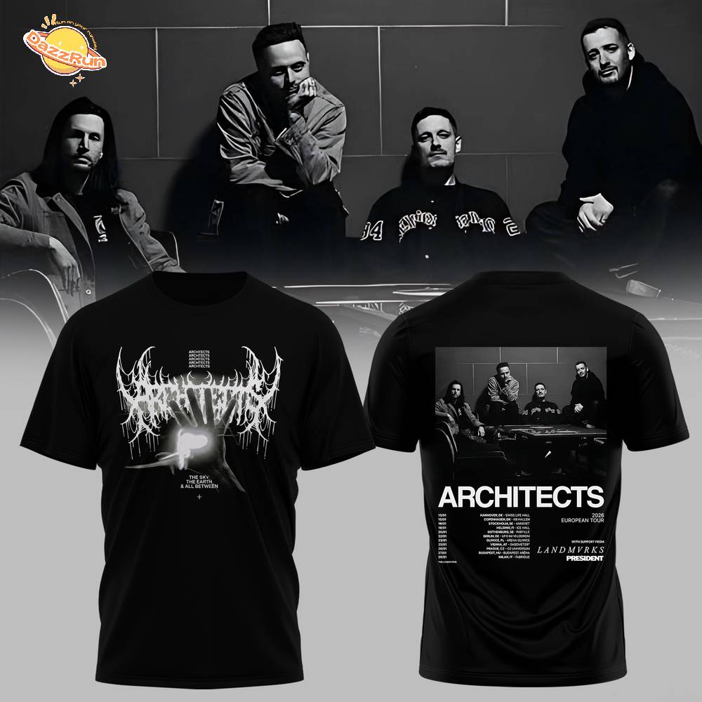 ARCHITECTS — 2026 European Tour Collection Tshirt ARCHITECTS — 2026 European Tour Collection Tshirt