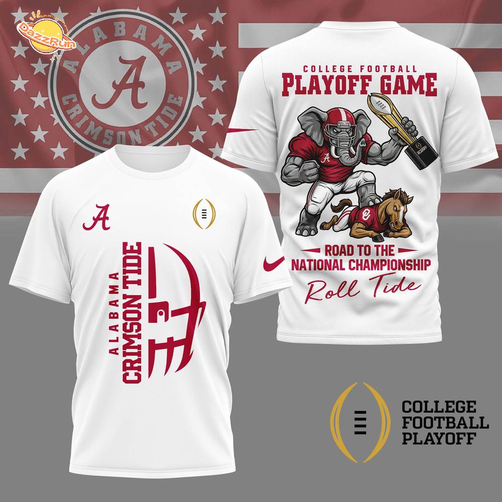 Alabama Crimson Tide | Premium NCAA College Football Playoff Game 3D Shirt Alabama Crimson Tide | Premium NCAA College Football Playoff Game 3D Shirt