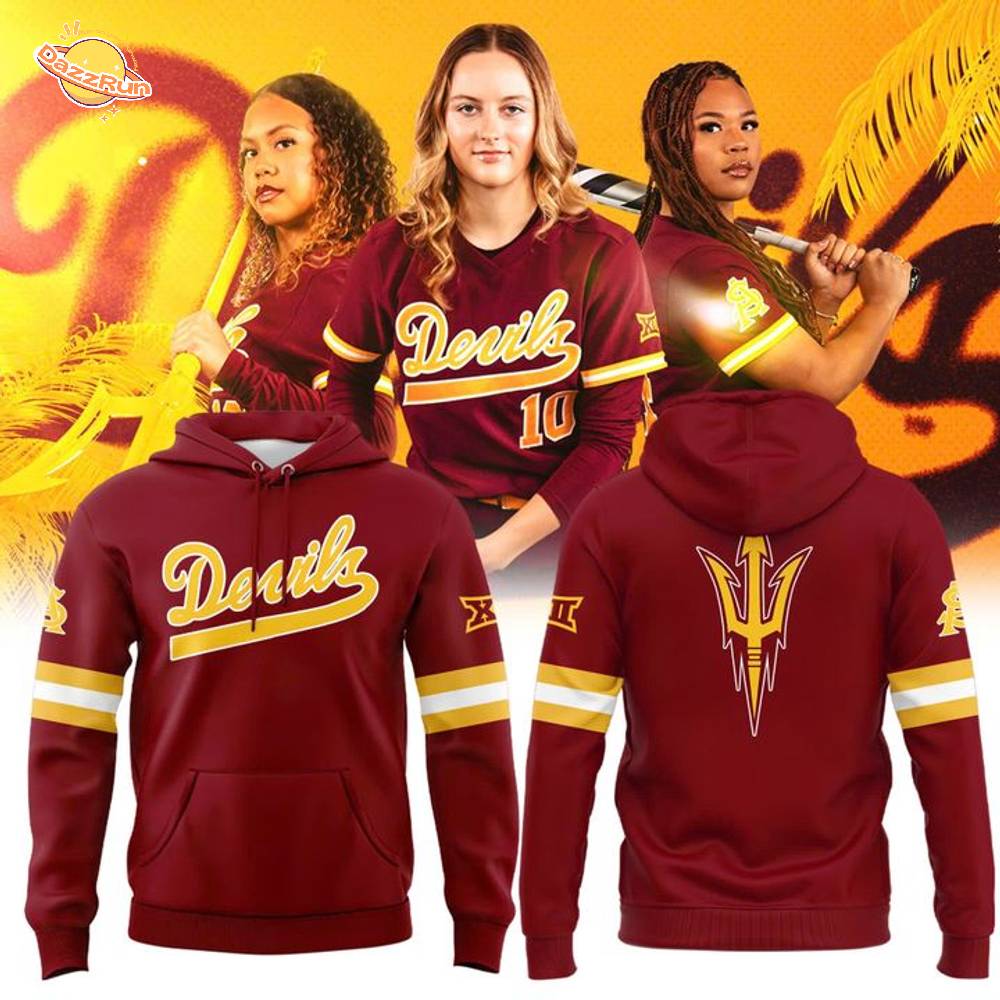 Arizona State Sun Devils Softball Classic Wordmark Hoodie - Limited Edition Arizona State Sun Devils Softball Classic Wordmark Hoodie - Limited Edition