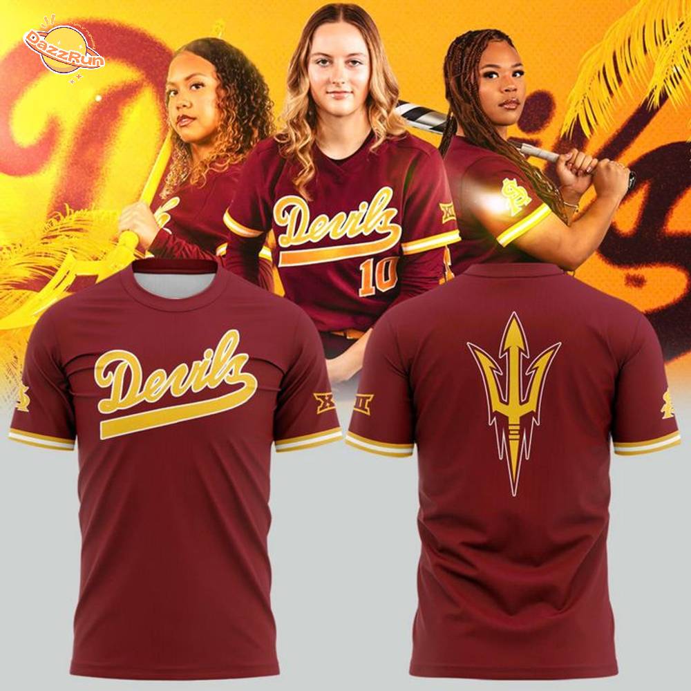 Arizona State Sun Devils Softball Classic Wordmark T-Shirt - Limited Edition Arizona State Sun Devils Softball Classic Wordmark T-Shirt - Limited Edition