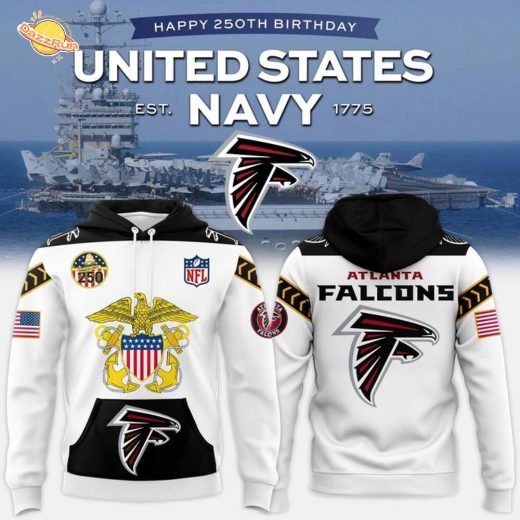 Atlanta Falcons – Navy 250th Birthday Celebration Night 2025 Hoodie