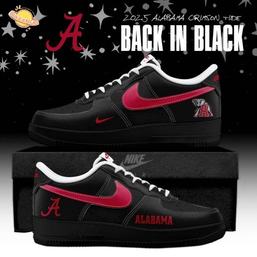 Back In Black Alabama Crimson Tide 2025 AF1 Special Edition