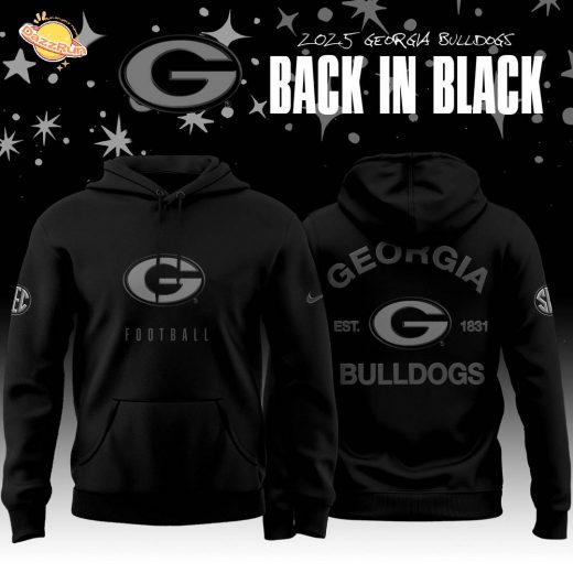 Back In Black Georgia Bulldogs 2025 Special Edition Hoodie