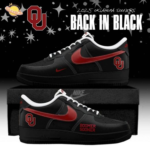 Back In Black Oklahoma Sooners 2025 AF1 Special Edition