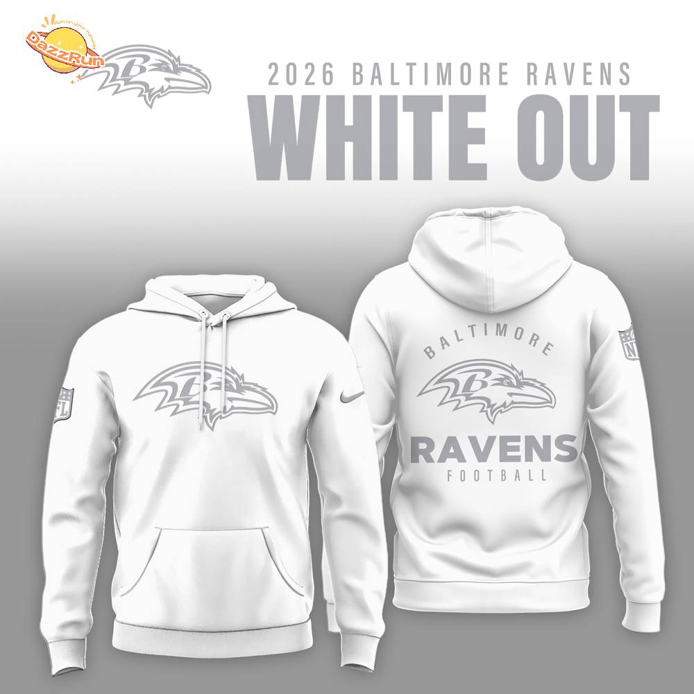 Baltimore Ravens 2026 White Out Limited Edition Shirt Baltimore Ravens 2026 White Out Limited Edition Shirt