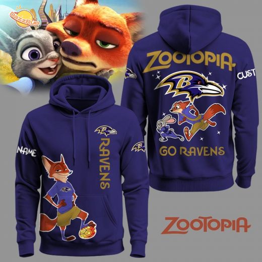 Baltimore Ravens Football Zootopia Hoodie 2025 Limited Edition-3D Unisex Hoodie