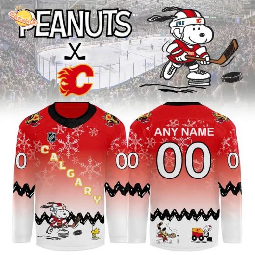 Calgary Flames X Peanuts Night Hockey Jersey 2025