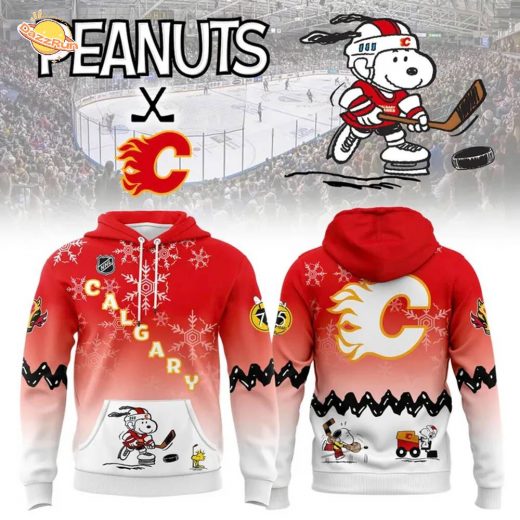 Calgary Flames x Peanuts Night Hoodie 2025