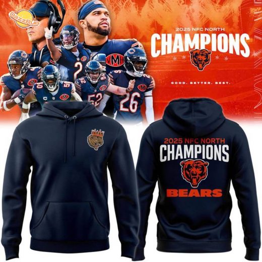 Chicago Bears ”2025 NFC North Champions” Hoodie