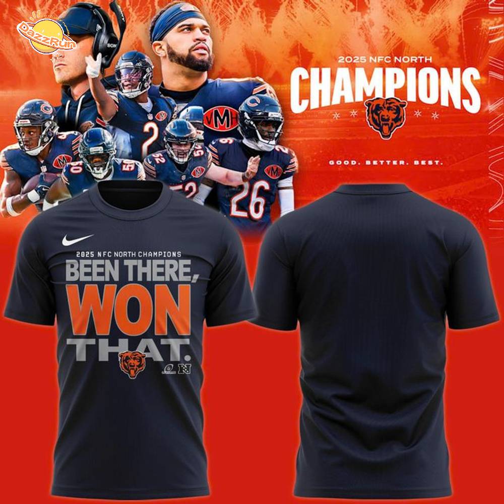 Chicago Bears ''2025 NFC North Champions'' T-shirt Chicago Bears ''2025 NFC North Champions'' T-shirt