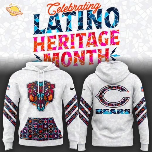 Chicago Bears NFL 2025 Latino Heritage Month Hoodie