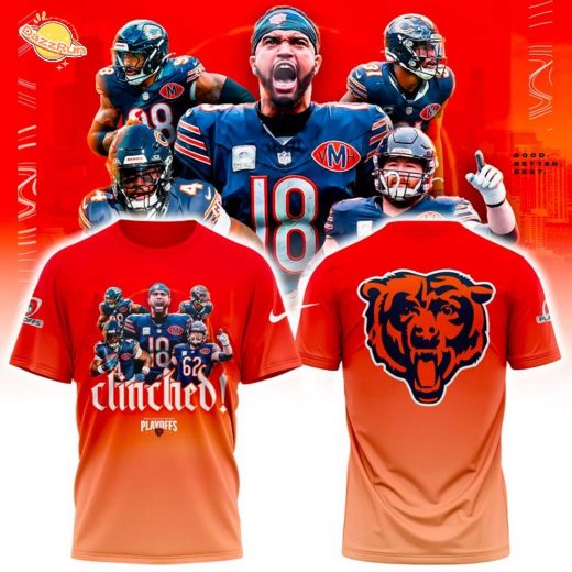 Chicago Bears NFL Playoffs 2025-26 T-Shirt