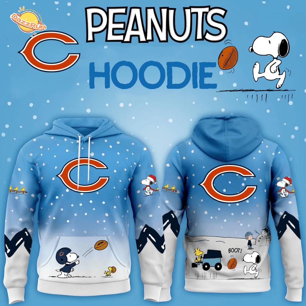 Chicago Bears x Peanuts Hoodie Christmas Limited Edition-3D Unisex Hoodie Chicago Bears x Peanuts Hoodie Christmas Limited Edition-3D Unisex Hoodie