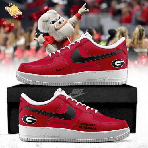 Custom Georgia Bulldogs football Special Edition AF1 Sneakers